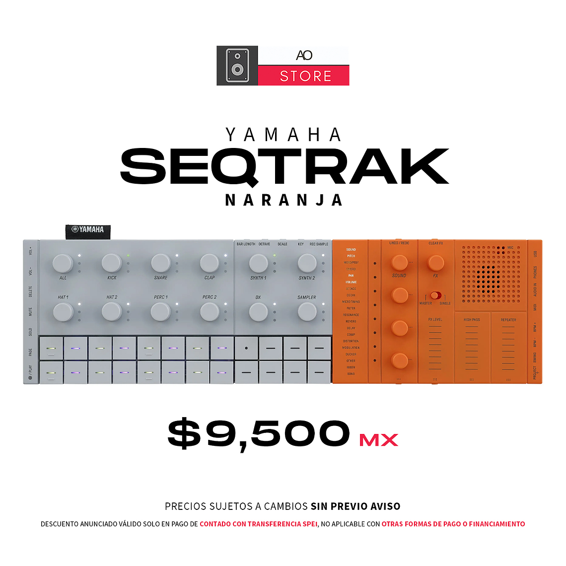 Yamaha Seqtrak Naranja Estacion De Produccion y Sampling 1