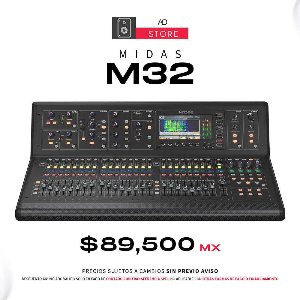 Midas M32 LIVE Mixer Digital 40 Canales 1