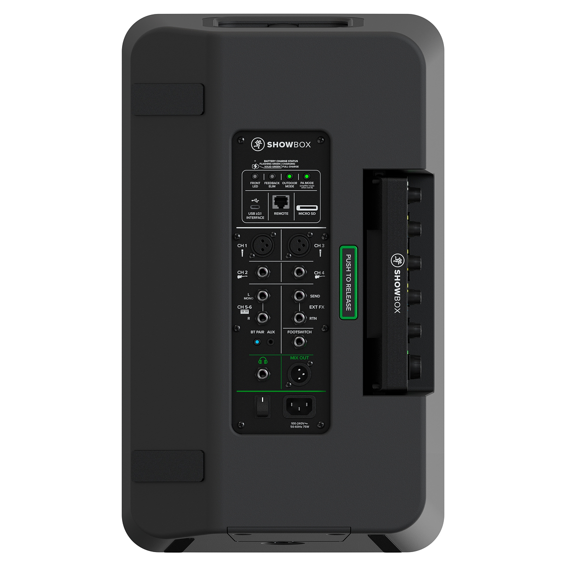 Mackie ShowBox Bocina Activa con Mix Control Independiente 3