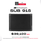 dB Technologies Sub 915 Subwoofer Activo 1