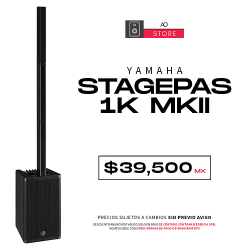 Yamaha Stagepas 1K MKII Sistema De Audio En Torre