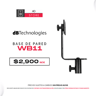 dB Technologies WB11 Base de Pared para Minibox