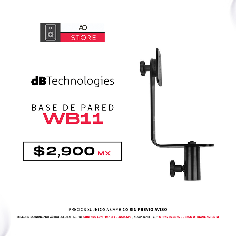 dB Technologies WB11 Base de Pared para Minibox 1