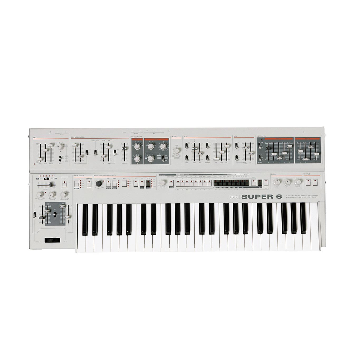 UDO Audio Super 6 Edición Limitada Blanco Sintetizador Polifónico Híbrido 2