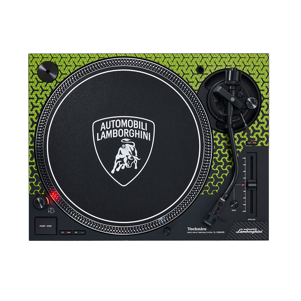 Technics SL 1200 M7B Lamborghini Verde Edición Limitada Tornamesa Para Dj 2