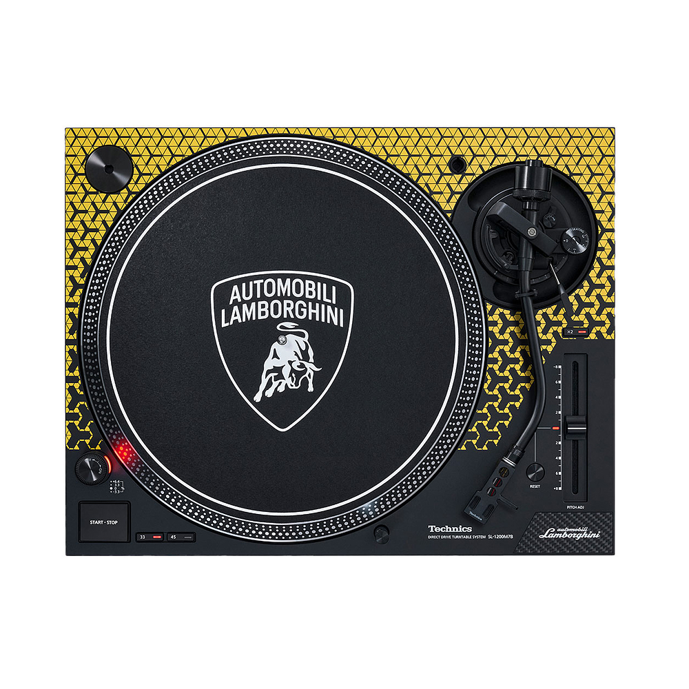 Technics SL 1200 M7B Lamborghini Amarilla Edición Limitada Tornamesa Para Dj 2