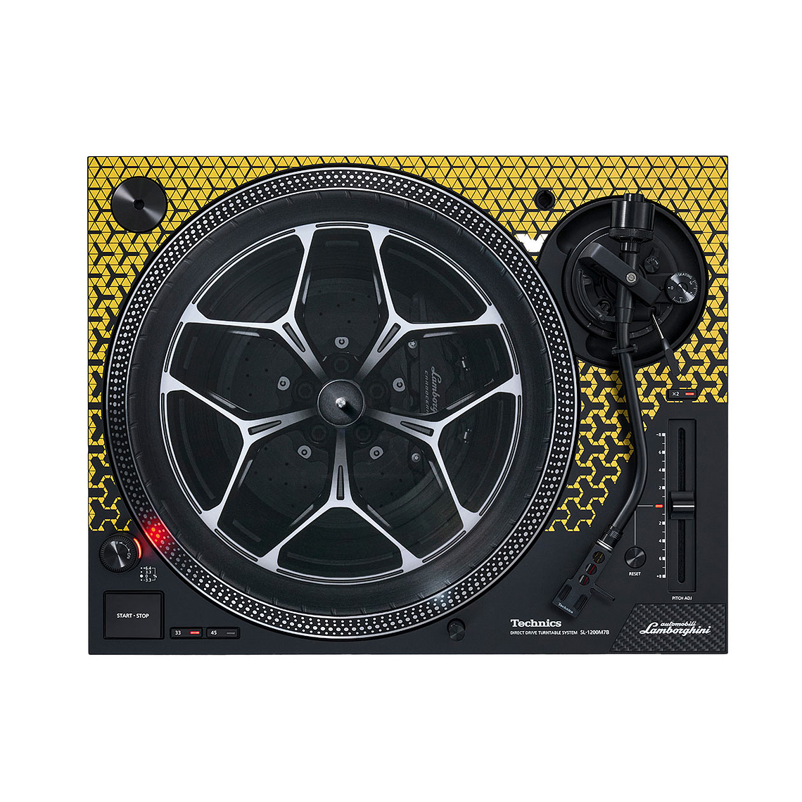 Technics SL 1200 M7B Lamborghini Amarilla Edición Limitada Tornamesa Para Dj 3