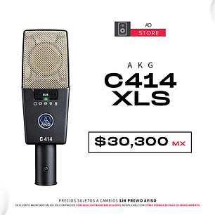 AKG C414 XLS Micrófono de Condensador Multipatrón
