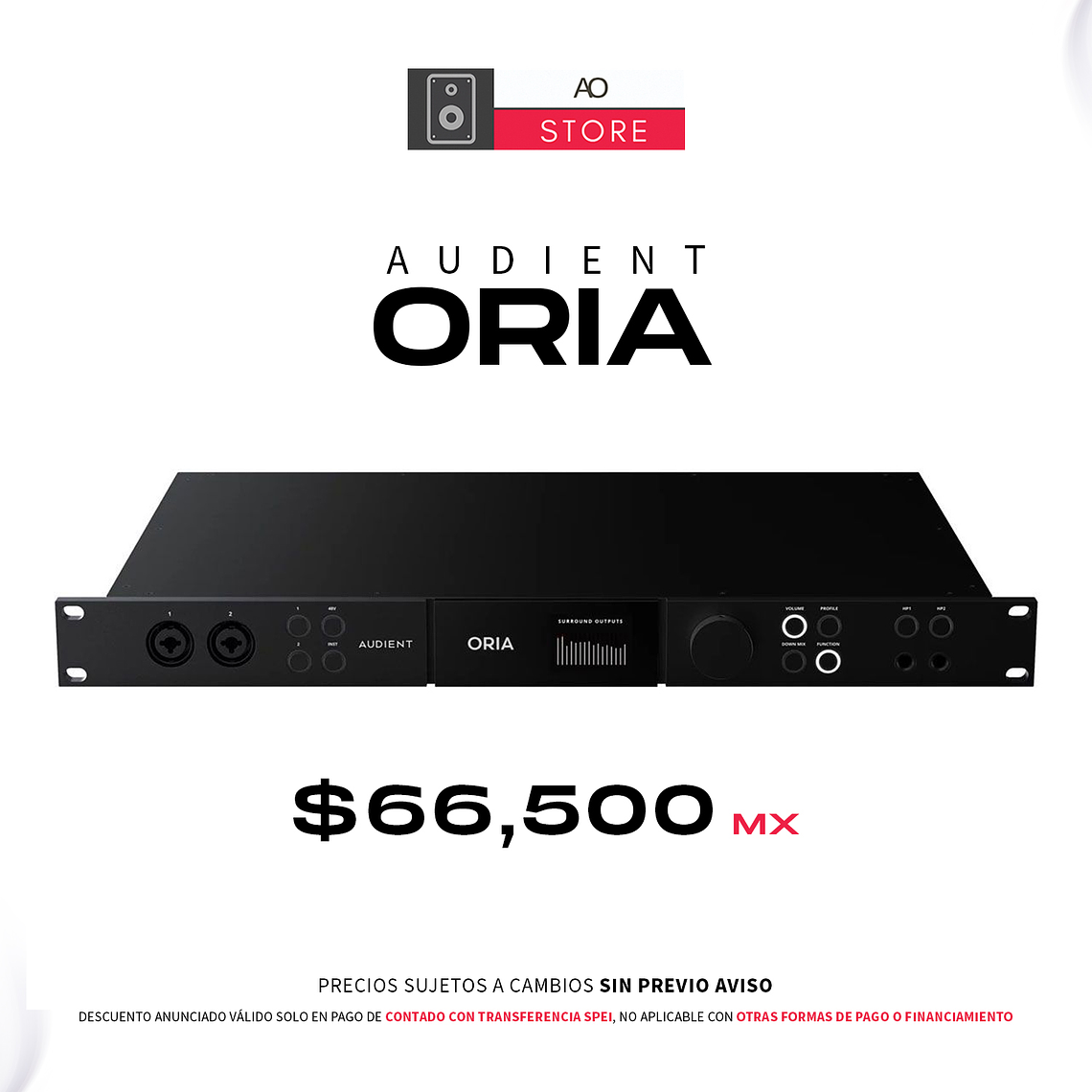 Audient ORIA Interfaz de Audio inmersiva 1