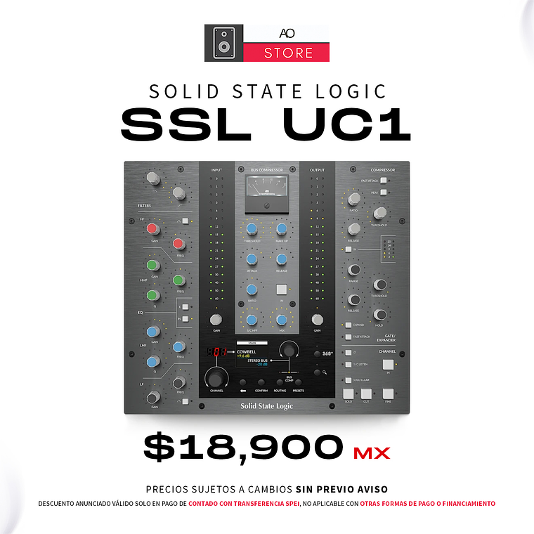 Solid State Logic SSL UC1 Superficie de Control para Plugins 1