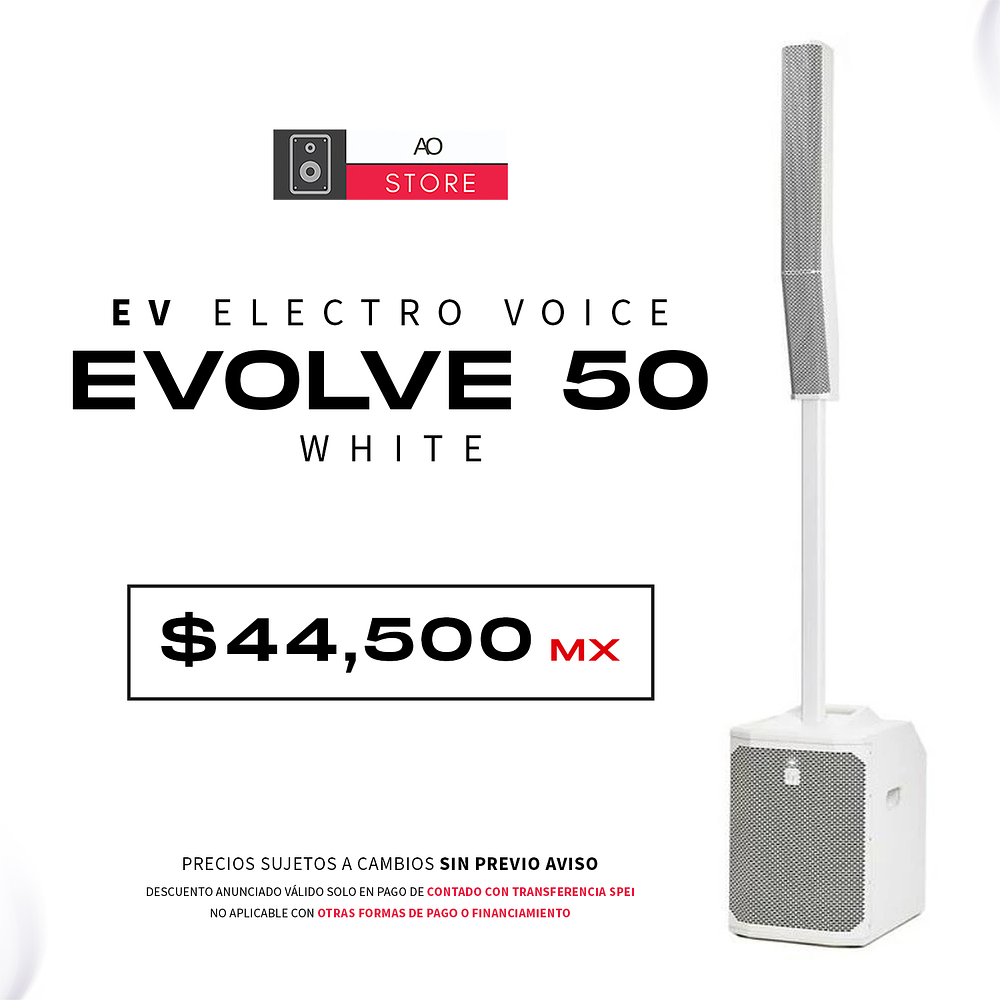 EV Electro Voice Evolve 50 White Sistema de Audio en Torre 1