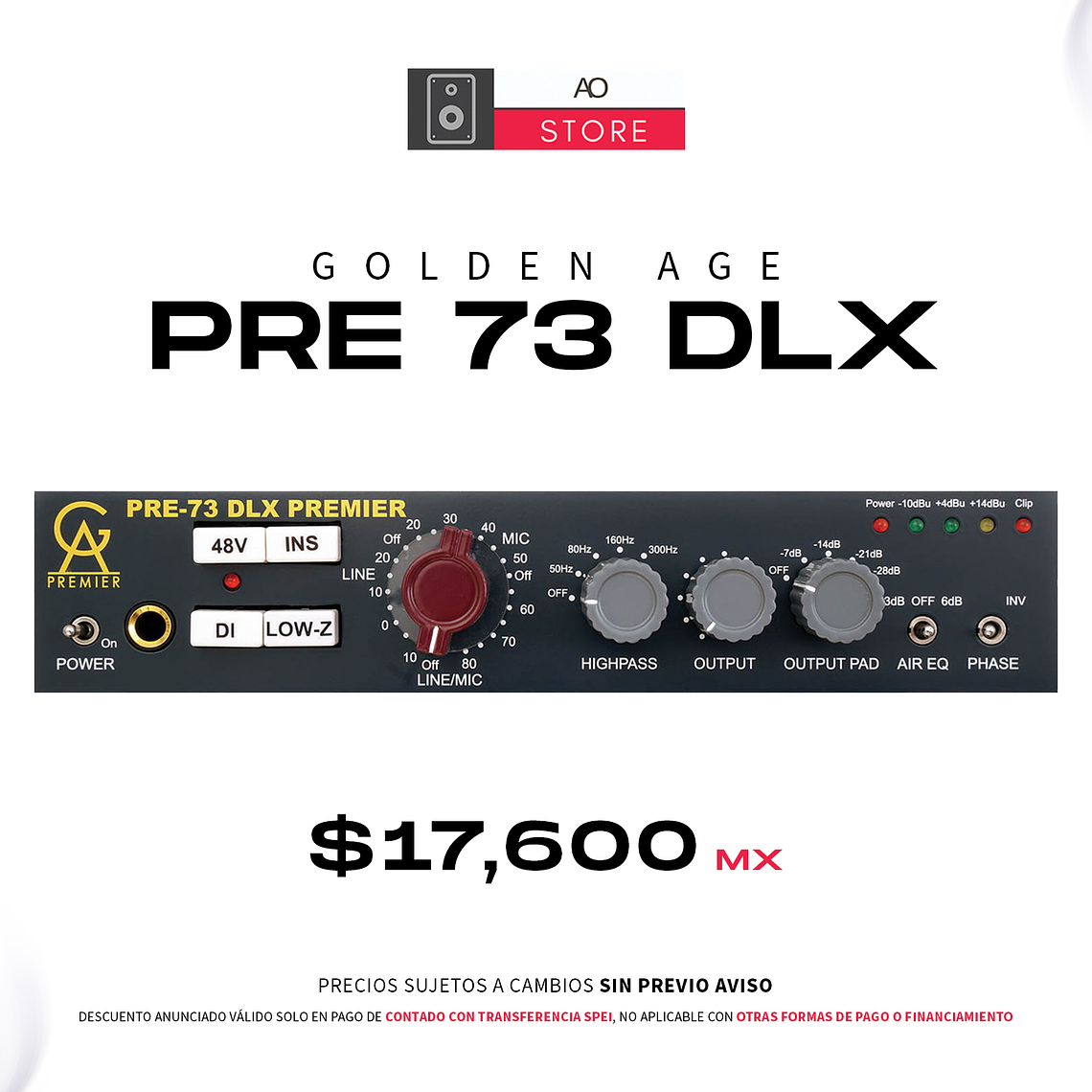 Golden Age PRE 73 DLX Premier Preamplificador 1
