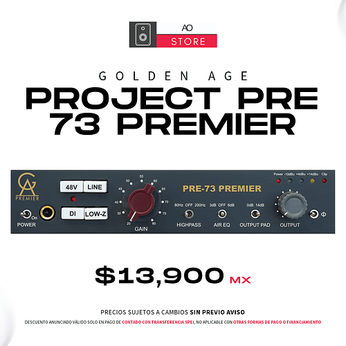 Golden Age Project Pre 73 Premier Preamplificador