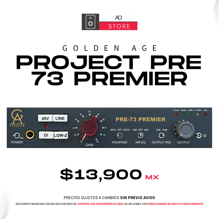 Golden Age Project Pre 73 Premier Preamplificador 1