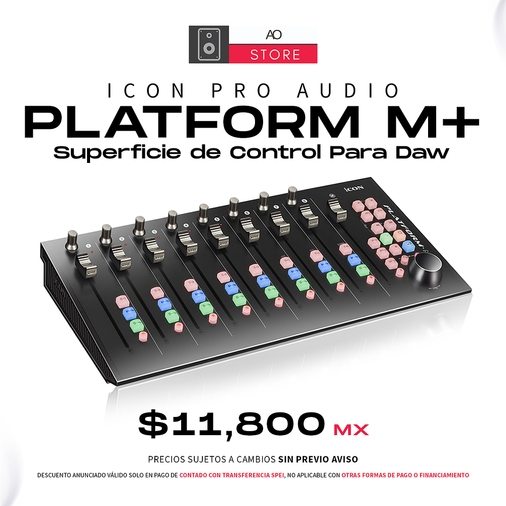 iCon Pro Audio Platform M+ Superficie de Control Para Daw  