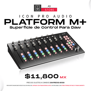 iCon Pro Audio Platform M+ Superficie de Control Para Daw 