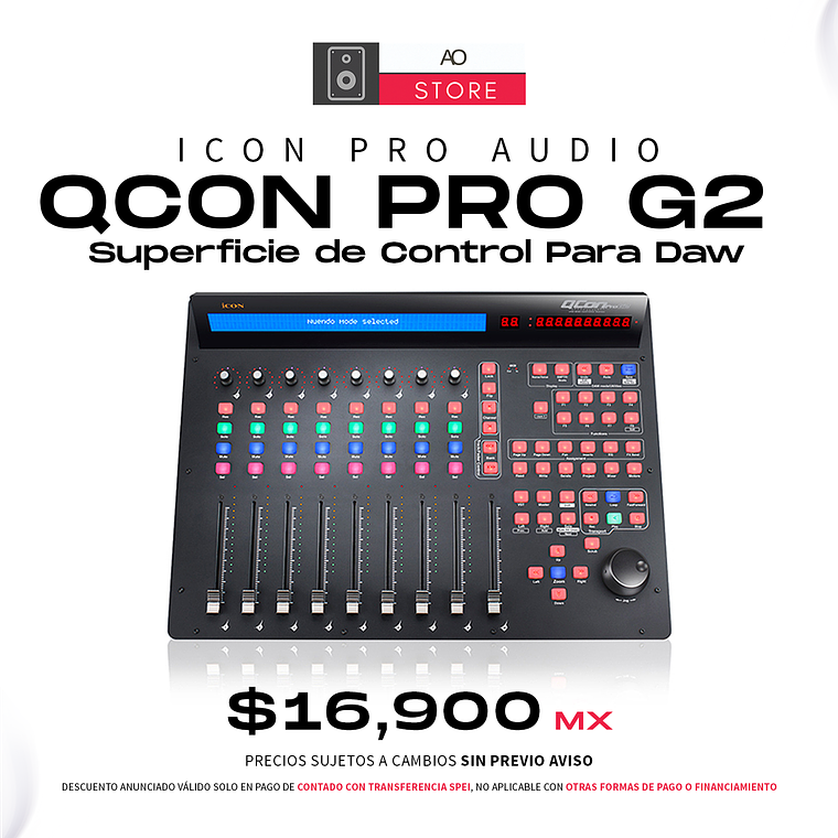 iCon Pro Audio QCon Pro G2 Superficie de Control Para Daw  1