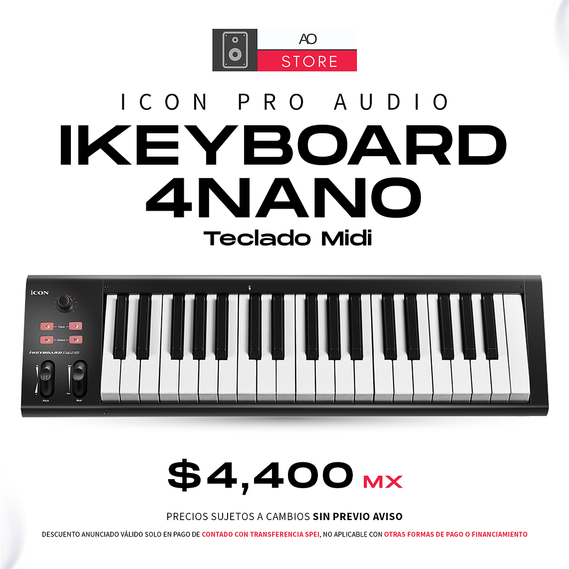 iCon Pro Audio iKeyboard 4Nano Teclado Midi 1