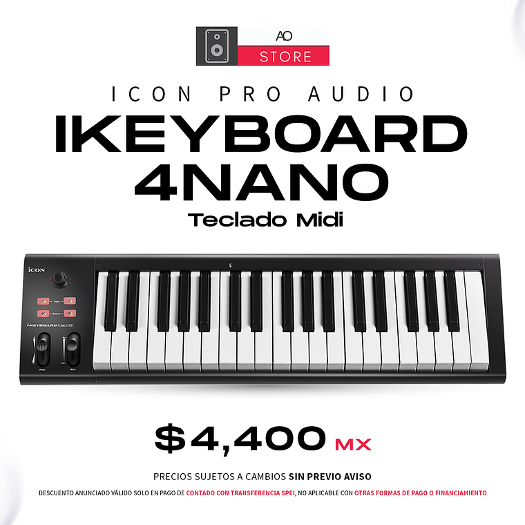 iCon Pro Audio iKeyboard 4Nano Teclado Midi 1
