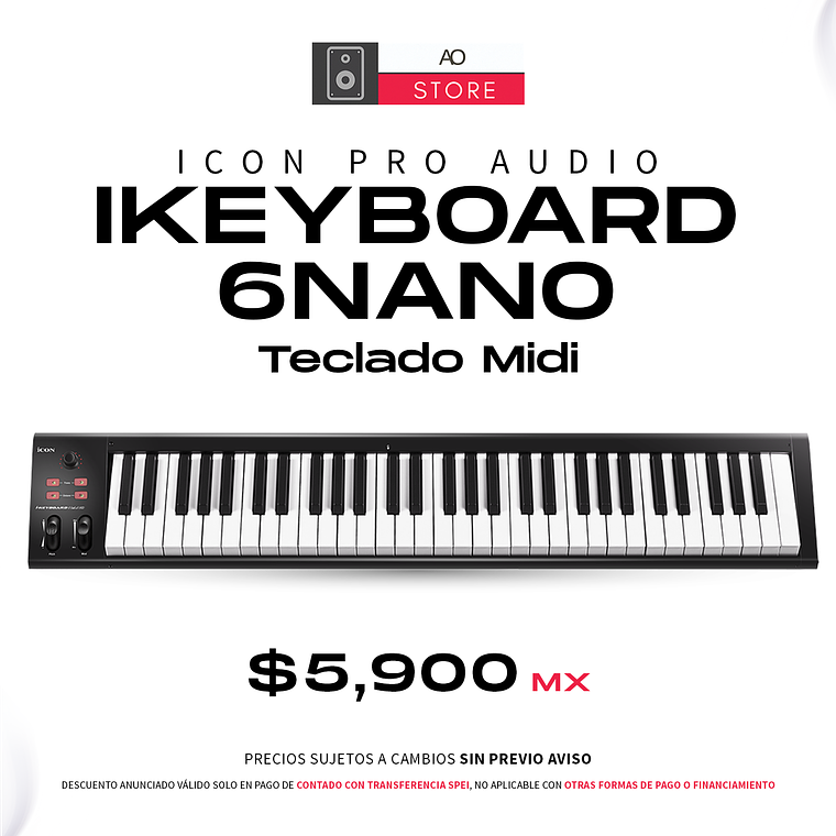 iCon Pro Audio iKeyboard 6Nano Teclado Midi 1