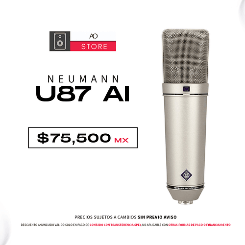 Neumann U87 AI Micrófono Multipatrón