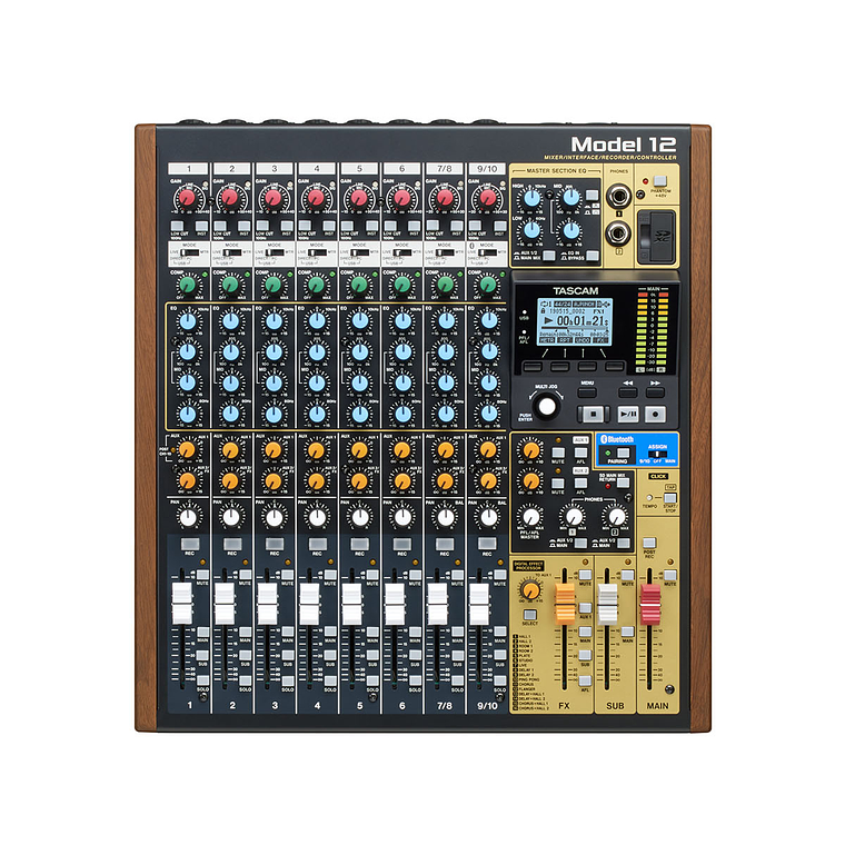 Tascam Model 12 Consola Mezcladora Multicanal para Grabación 2