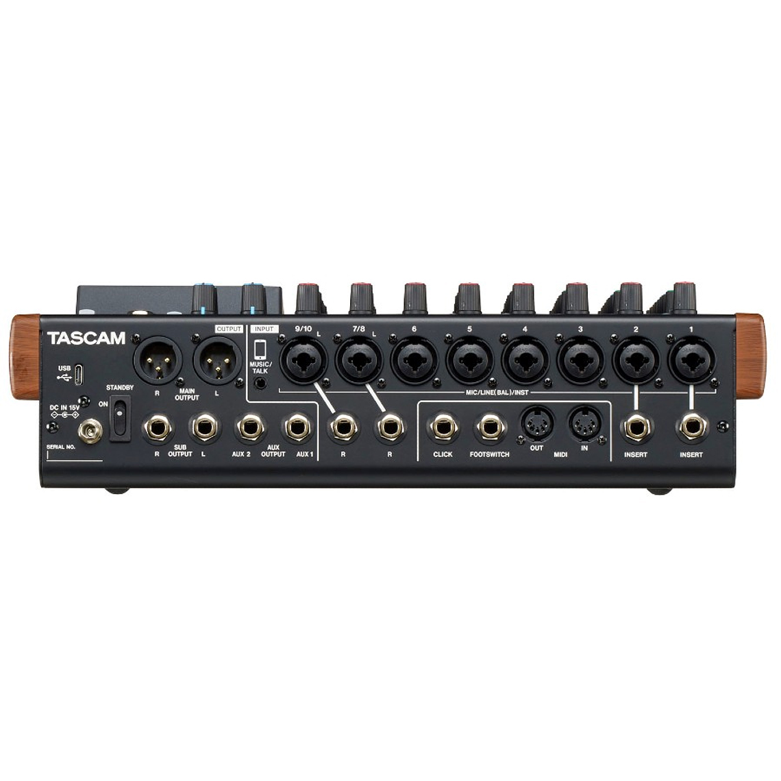 Tascam Model 12 Consola Mezcladora Multicanal para Grabación 6