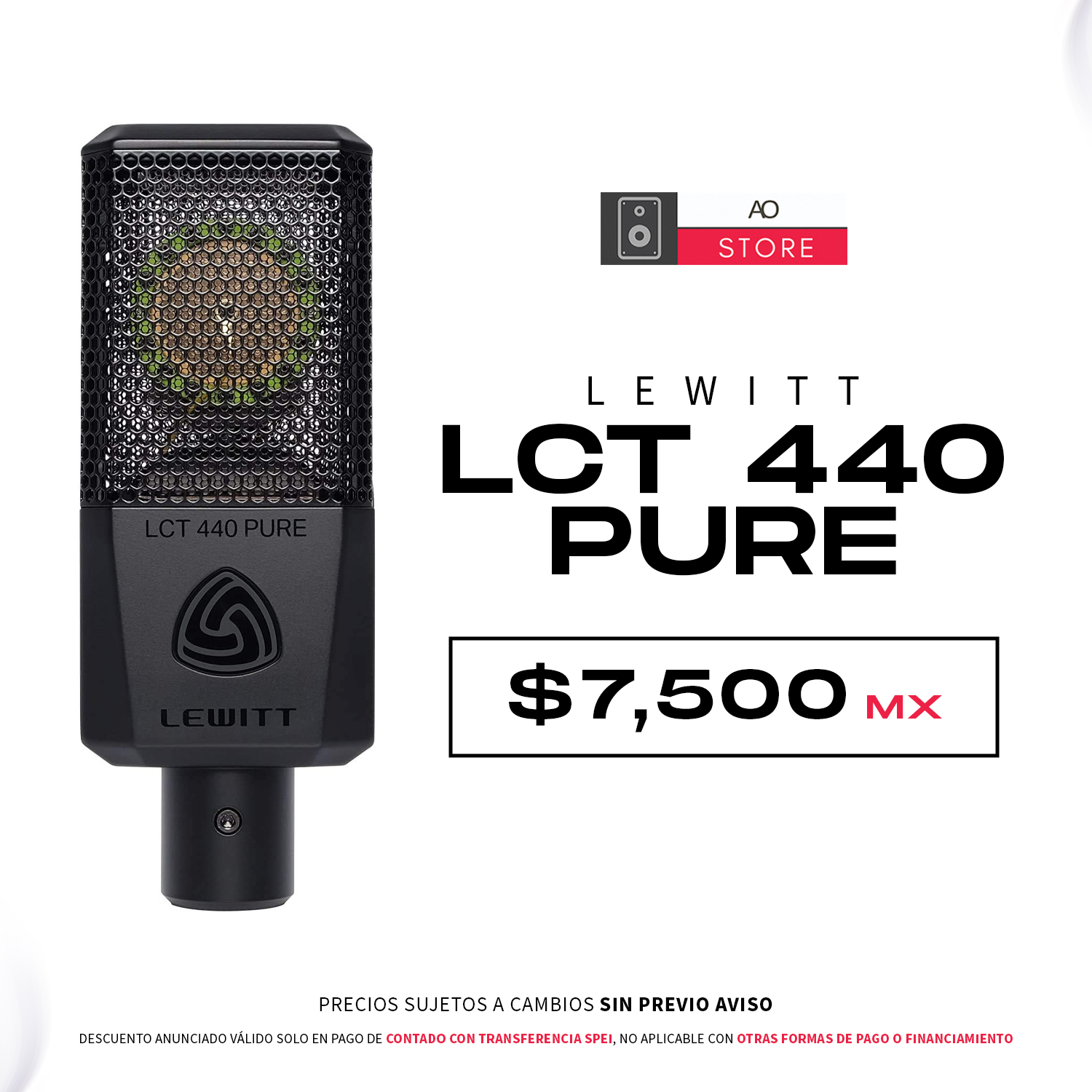 Lewitt Audio LCT 440 Pure Micrófono de Condensador