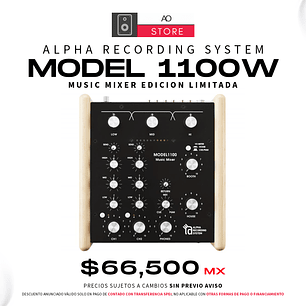Alpha Recording System Model 1100W Music Mixer Edición Limitada