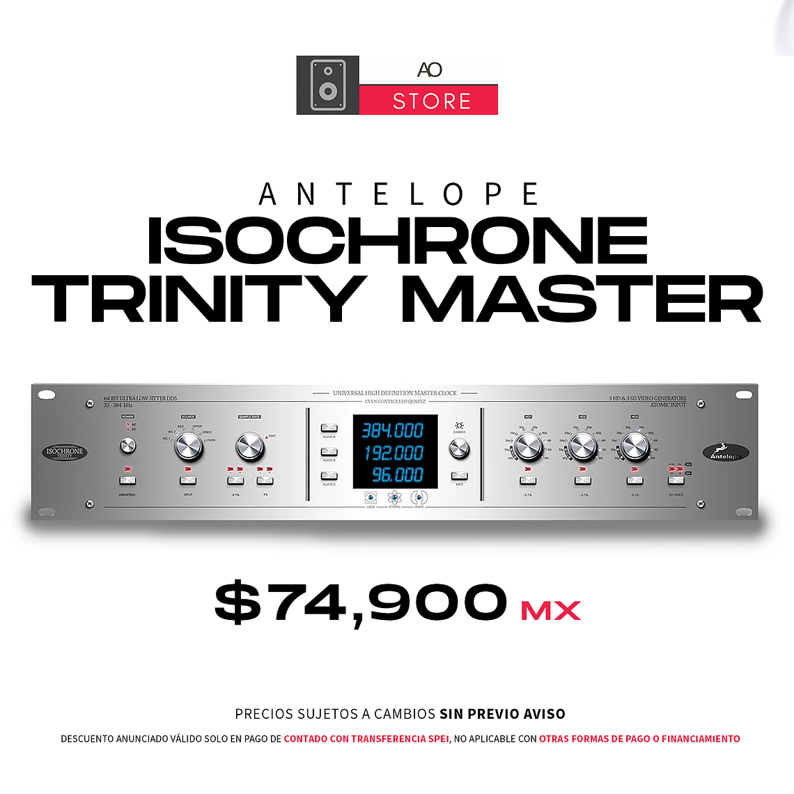 Antelope Audio Isochrone Trinity Master Clock 1