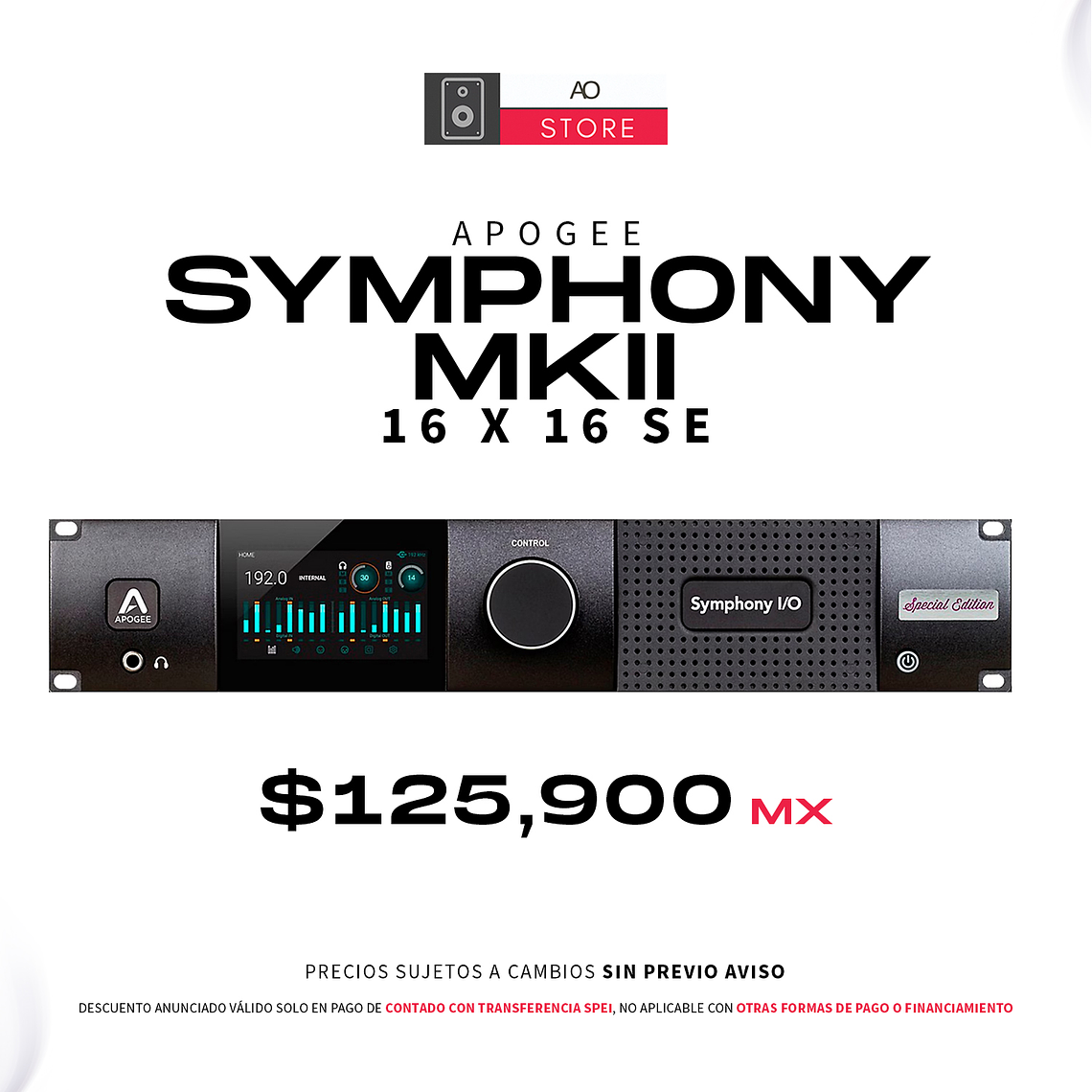 Apogee Symphony MKII 16X16 SE Thunderbolt Interfaz de Audio 1