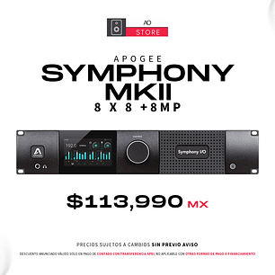 Apogee Symphony MKII 8×8+8MP Thunderbolt Interfaz de Audio