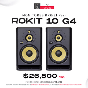 KRK Rokit RP10 G4 Monitores De Estudio (2 Piezas)