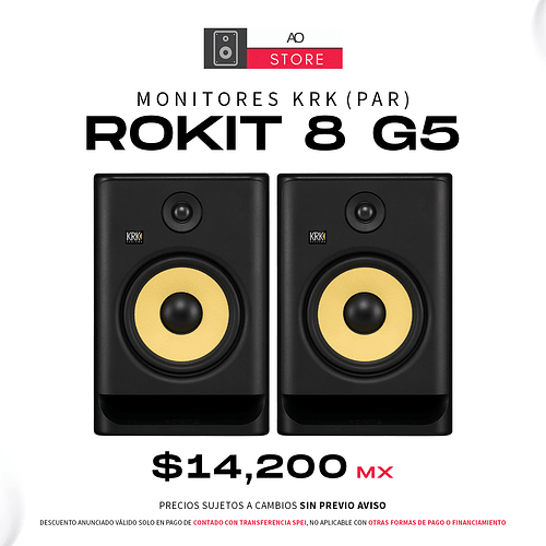 KRK Rokit RP8 G5 Monitores De Estudio (El Par)