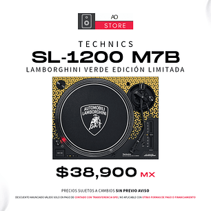 Technics SL 1200 M7B Lamborghini Amarilla Edición Limitada Tornamesa Para Dj