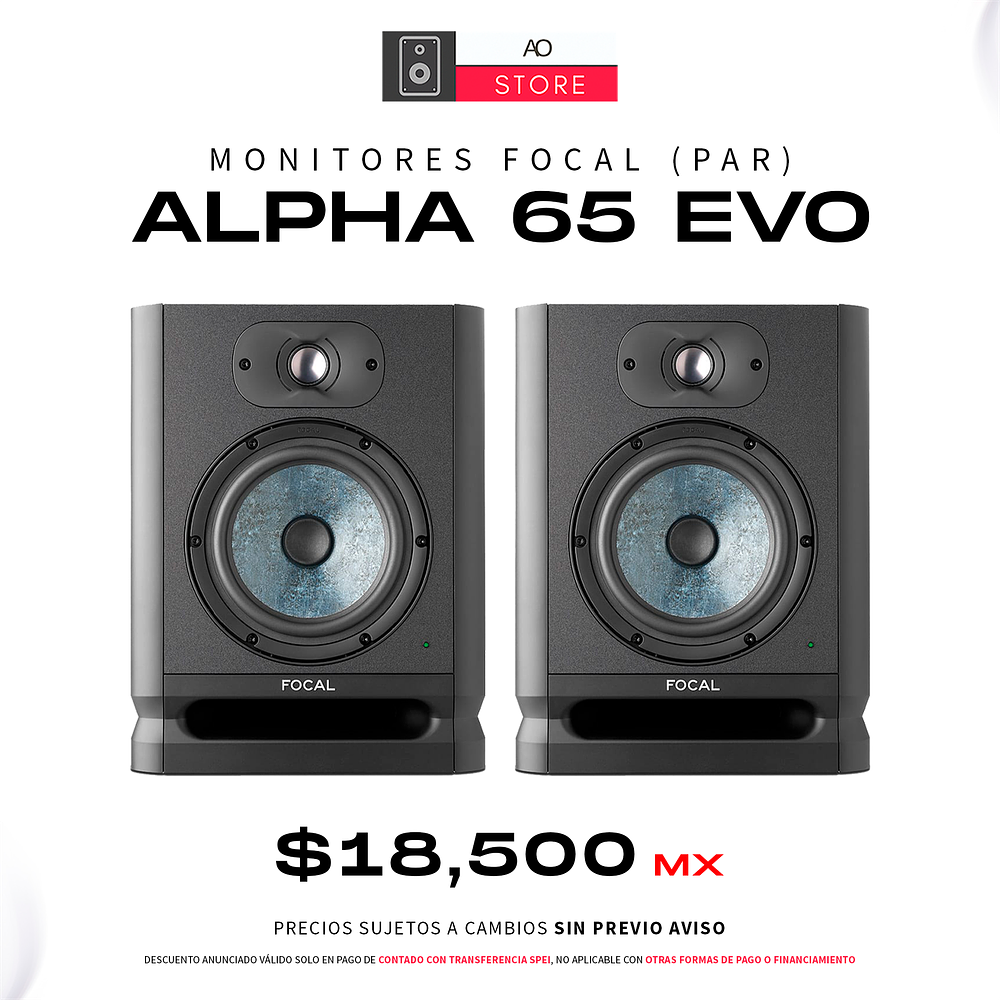 Focal Alpha 65 Evo Monitores (El Par) 1