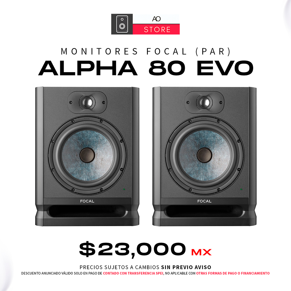 Focal Alpha 80 Evo Monitores De Estudio El Par 1