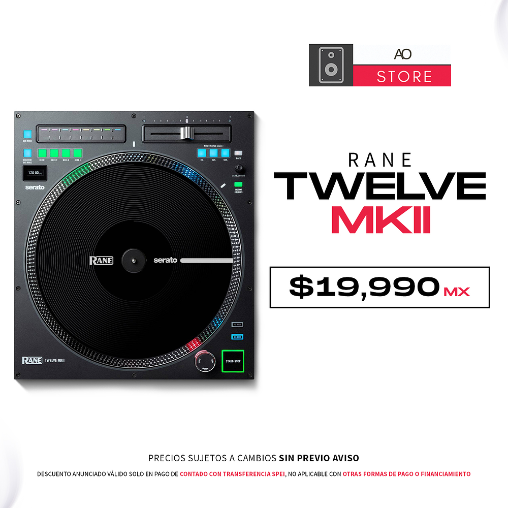 Rane TWELVE MKII Controlador de Plato Giratorio 1