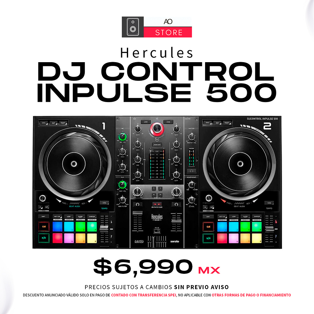 HERCULES DJ CONTROL INPULSE 500 Controlador 1