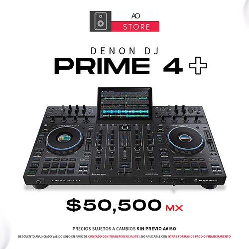 Denon Prime 4 Plus Reproductor Multimedia 4 Canales Para Dj