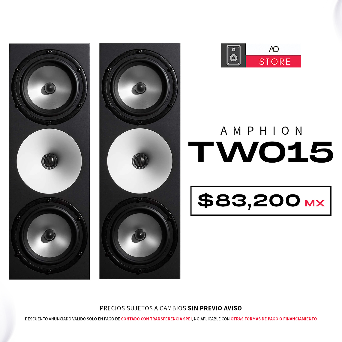 Amphion Two15 Monitores de Estudio (2 Piezas) 1