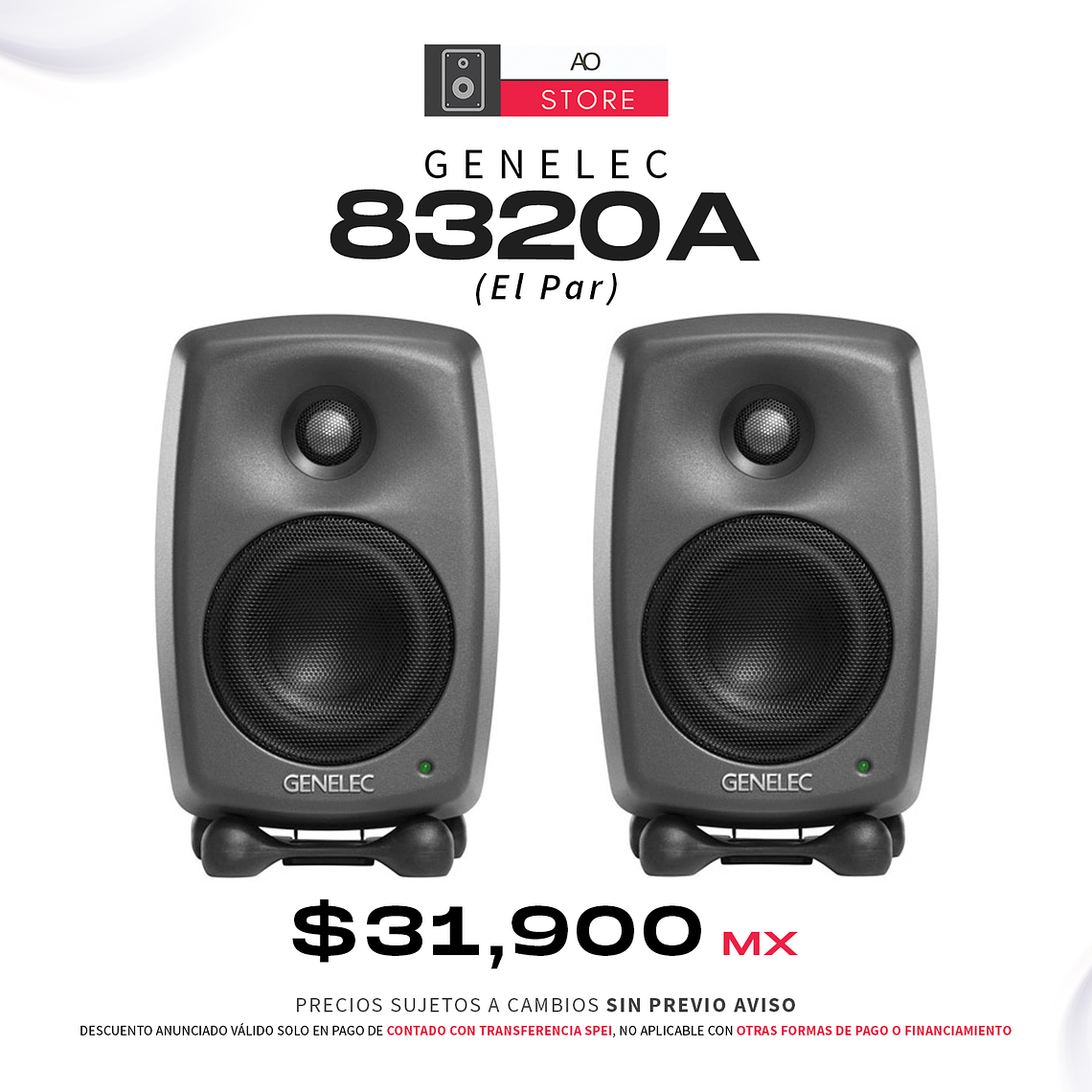 GENELEC 8320A Monitores De Estudio (2 Piezas) 1