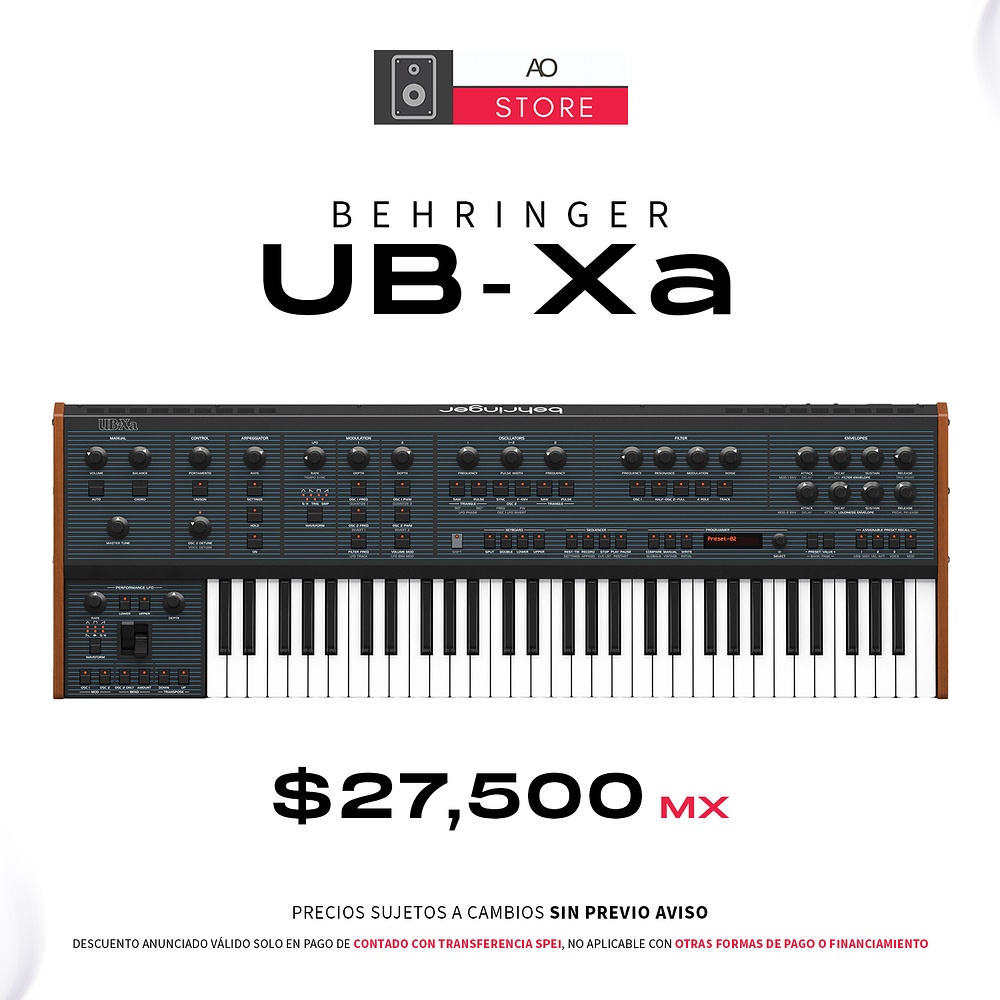 Behringer UB-Xa Sintetizador Analógico Polifónico 16 Voces  1