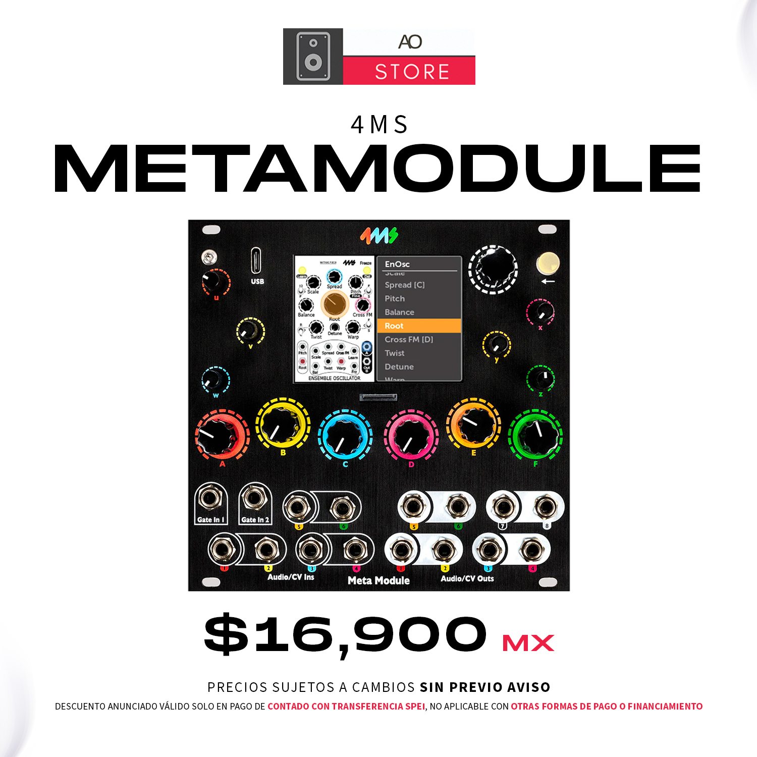 4ms MetaModule Virtual Patch Player Modulo EuroRack