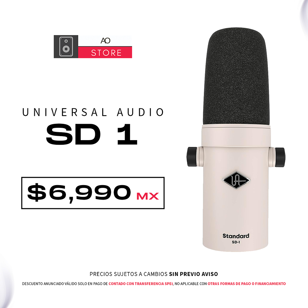 Universal Audio SD 1 Micrófono Dinámico  1