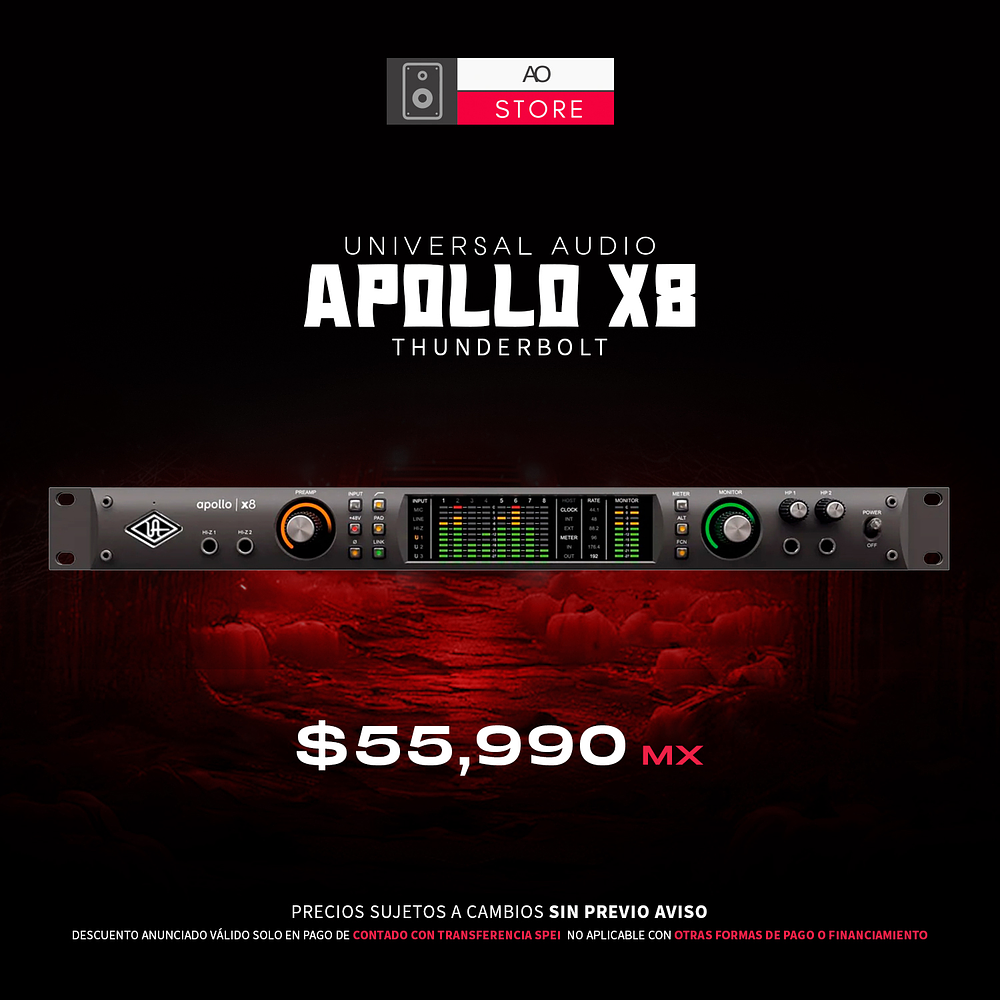 Universal Audio Apollo X8 Thunderbolt Interfaz De Audio 1