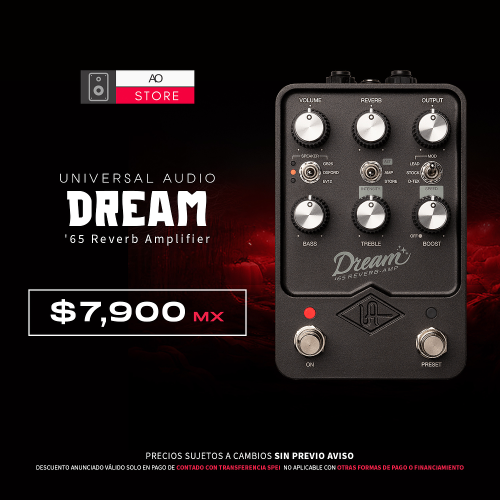 Universal Audio UAFX Dream '65 Reverb Amplifier Guitar Pedal de Efecto 1