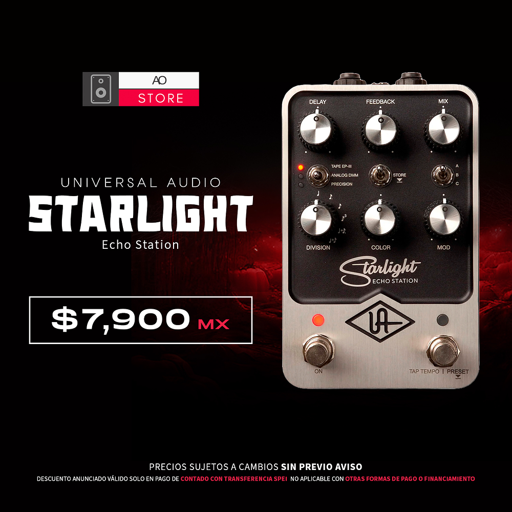 Universal Audio UAFX Starlight Echo Station Pedal de Delay 1