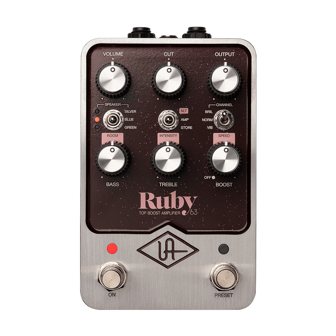 Universal Audio Uafx Ruby '63 Top Boost Amplifier Pedal de Efectos 2