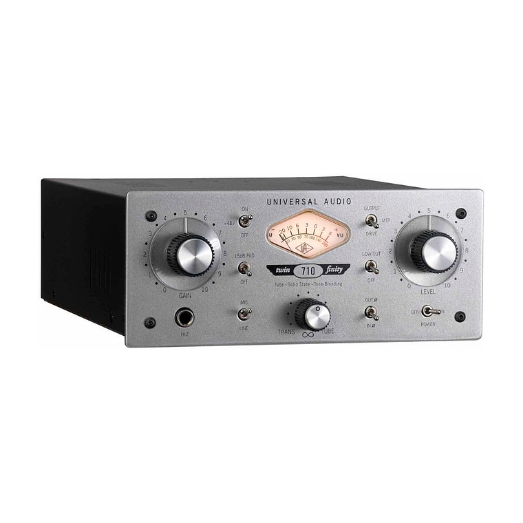Universal Audio 710 Twin Finity Tone Blending Preamplificador de Tubo y DI Box 3